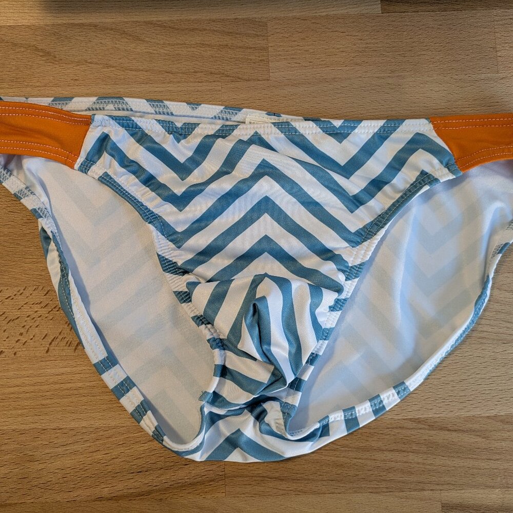 Men's Zig-Zag Striped Bikini Brief - Swim or Underwear